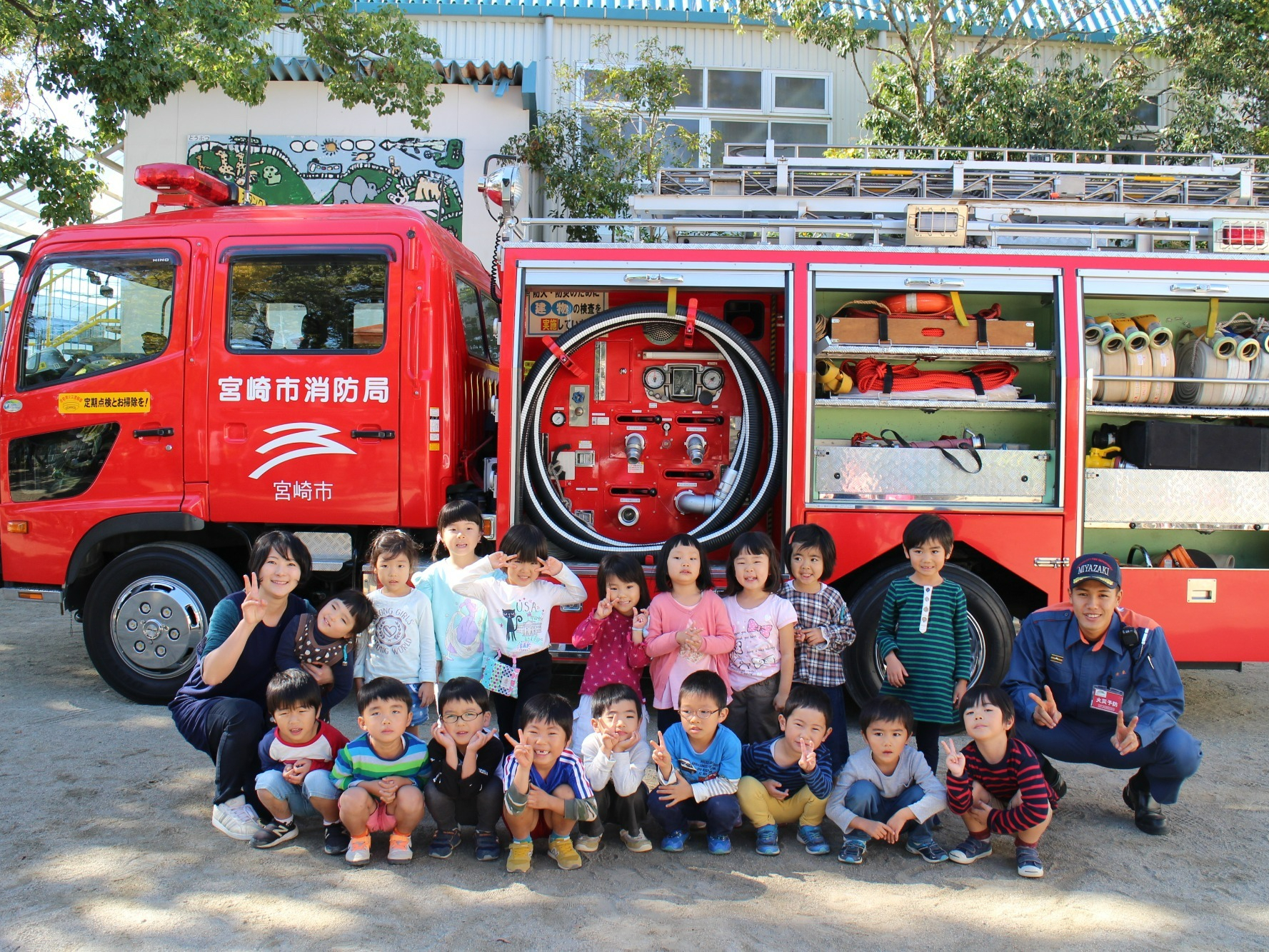 写真：消防車