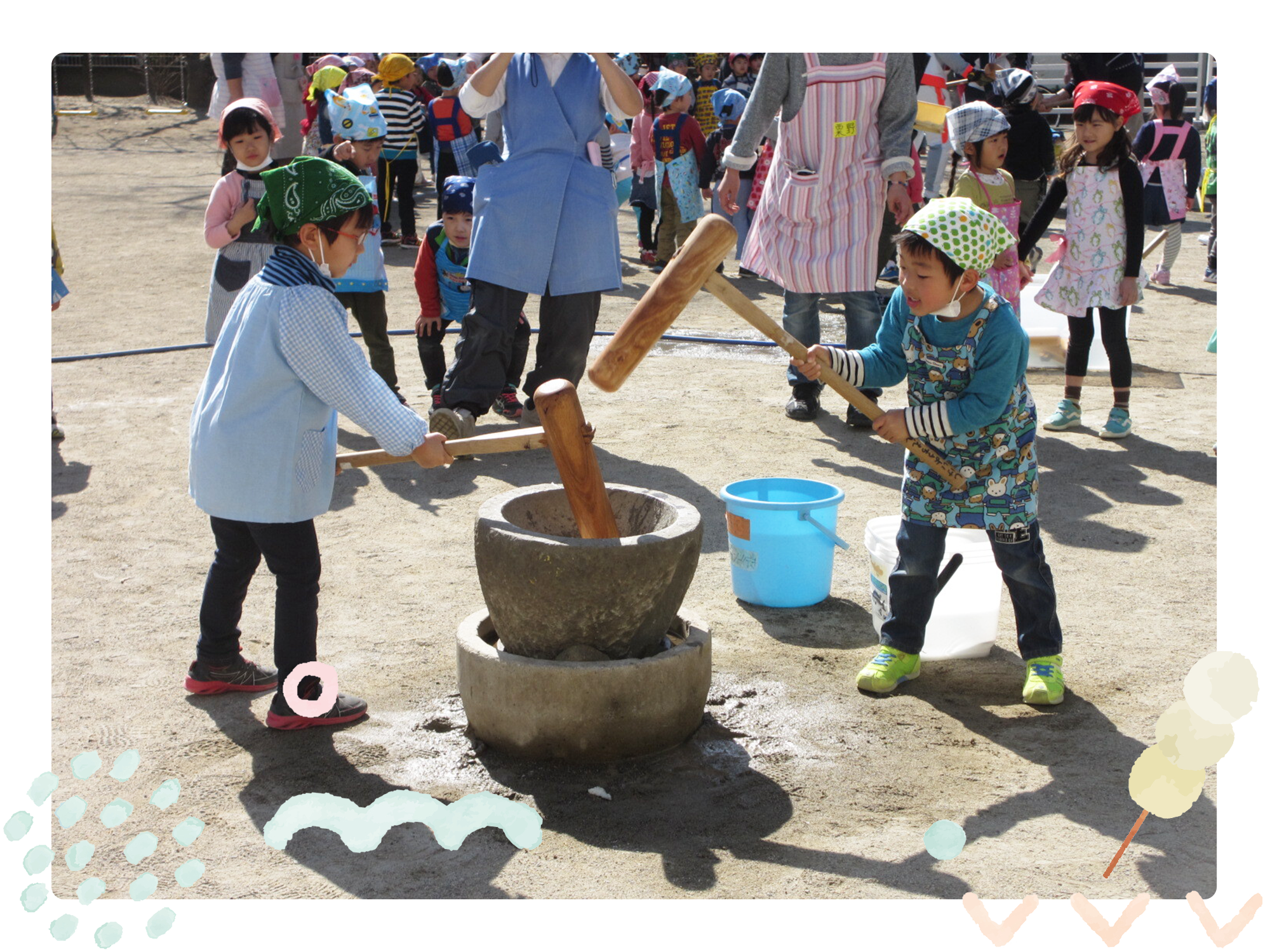 写真：もちつき